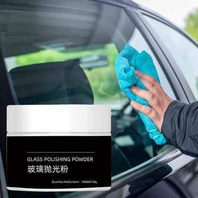Glaspolerpulver Glaspolerpasta Nano Vattentät Glaspoler 1,76 oz Glasrepsborttagare Multifunktionell Glas