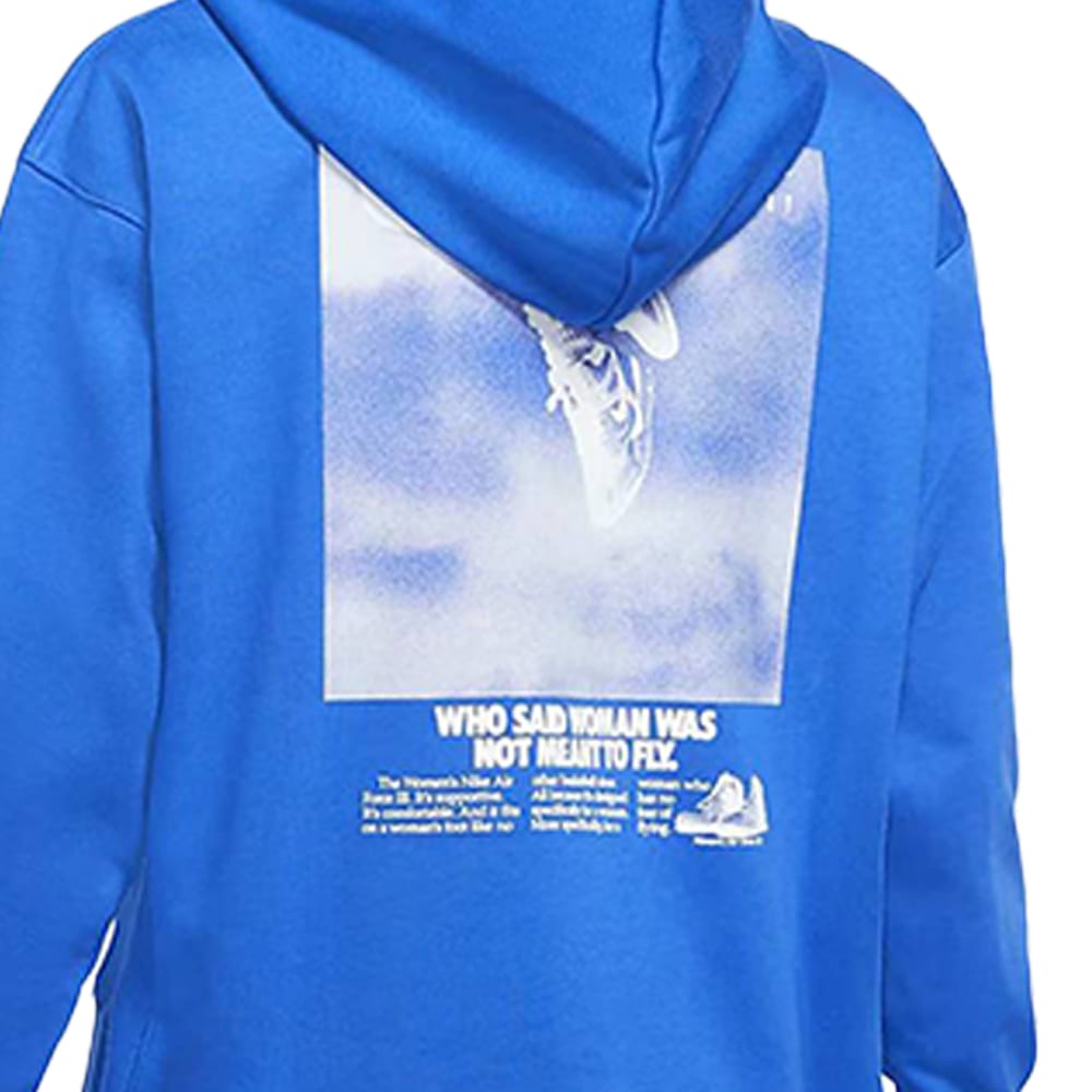 Nike Sweatshirts Women's Royal Blue Hooded Moderate Regular CZ6601-405