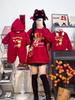 New Year Parent-Child Red Sweatshirt: Stylish Autumn/Winter Fashion for Mother-Daughter & Mother-Son
