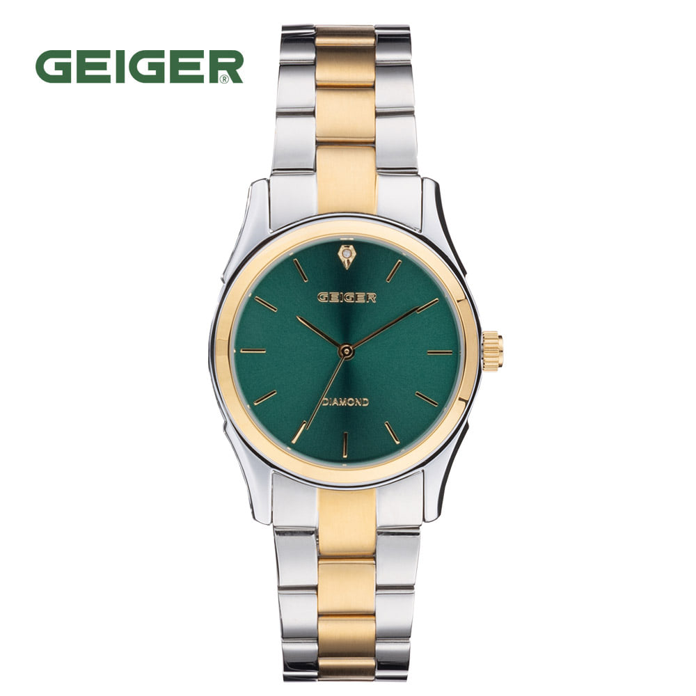 

Geiger GE1256GNGCB Женские металлические часы с бриллиантами