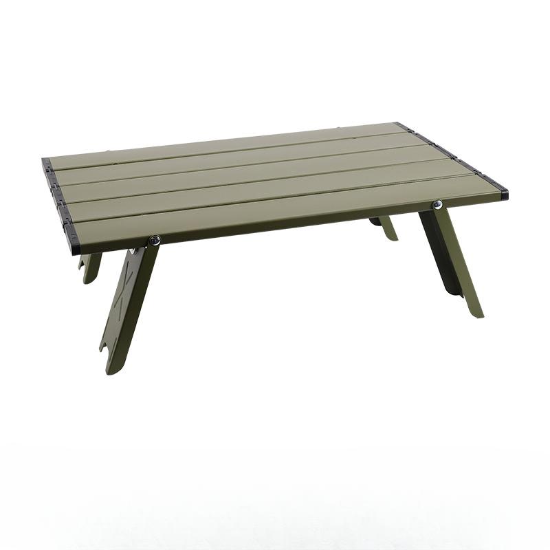 Mini Camping Table Ultralight Portable Aluminum Alloy Outdoor Table Roll-Up Folding Table for Backpacking Picnic BBQ