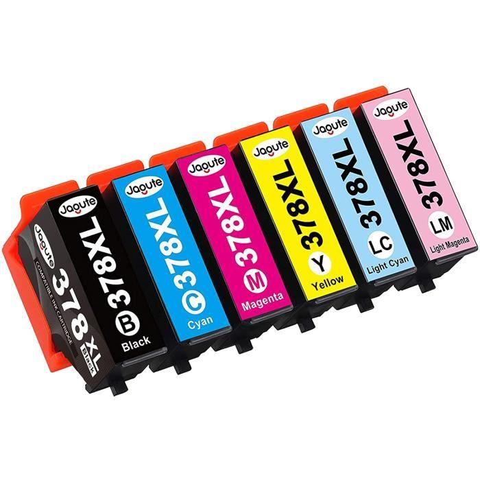 Jagute 378XL Cartridge, Replace for Epson 378 378 XL Ink Cartridge Compatible with Epson Expression Photo XP-8500 XP-8505737