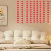 8Pcs Portable Valentine's Day Hanging Swirls Elegant Heart Ceiling Heart Streamers for Party and Home Decoration