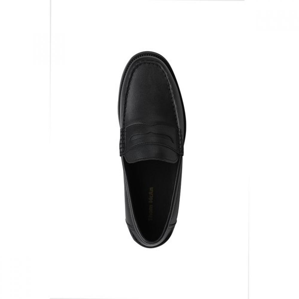 Thommcan Masculino S Conforto Básico Penny Loafer Preto 9tmac16S1r
