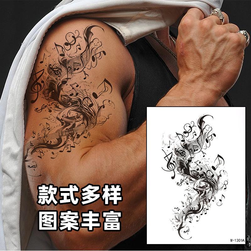 Tattoo Sticker Half Arm Waterproof Long-Lasting Disposable Tattoo Male And Female Flower Arm Tattoo Sticker