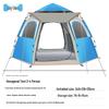 Automatic Hexagonal Outdoor Camping Tent with Mat