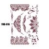 Henna Lace Tattoo Sticker for Back of Hand - Brown, Disposable, Water-Transfer