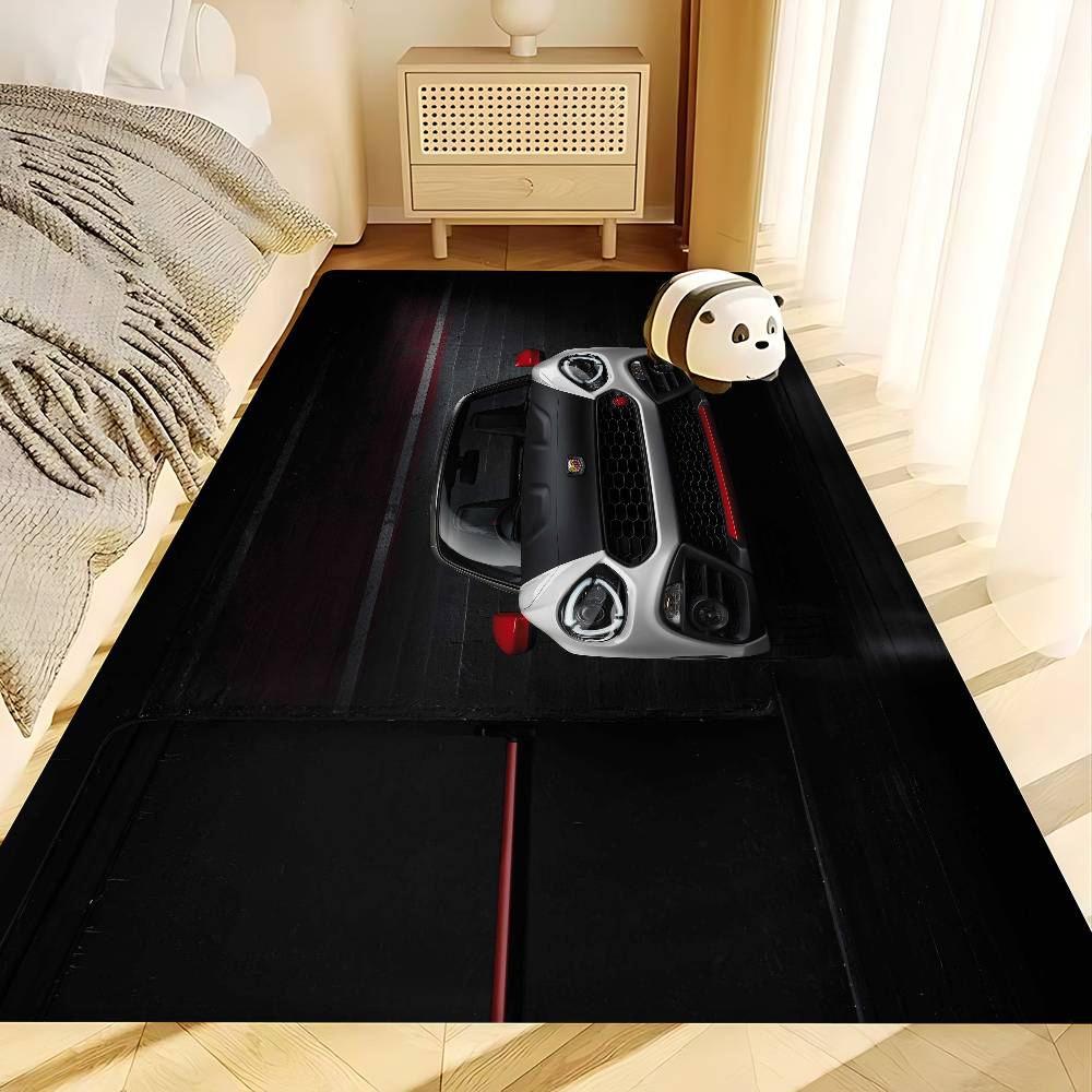 Tappetino da Bagno per Auto Abarth Stanza dei Bambini Decorazione Camera da Letto Balcone Tappetino Antiscivolo Soggiorno Tappeto di Benvenuto