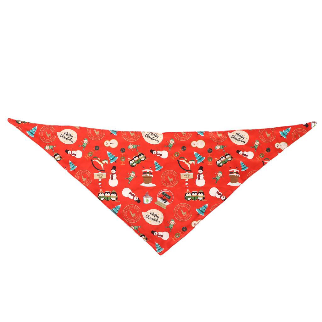 Hunde Lätzchen Cool Bequem Dreieckiger Druck Hunde Bandanas für Hunde Weihnachtsdekorationen Typ 4
