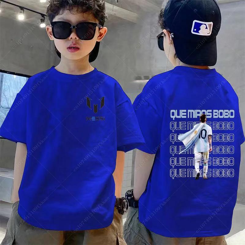 Printed children's clothing summer children's T-shirt boys and girls casual short sleeved fashionable black shirt sportswear top