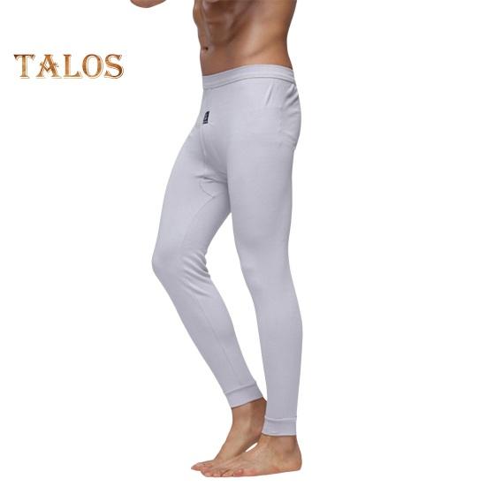 

Чоловічі штани з еластичною талією Термоізоляція Довгі кальсони Однотонні дорожні робочі Шкільні штани з низом Штани-піжами L сірий