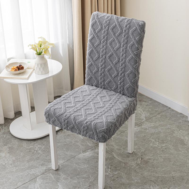 

Autumn and Winter Chair Furniture Covering Universal Dining Chair Cover Universal Elastic Seat Cover Thickened Dining Table Chair Home Use Stool 42*38*38cm