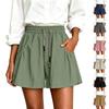Women Summer Loose Fit Lightweight Casual Shorts with Pockets Elastic Waistband Drawstring Adjustable Relaxed Fit Bottoms