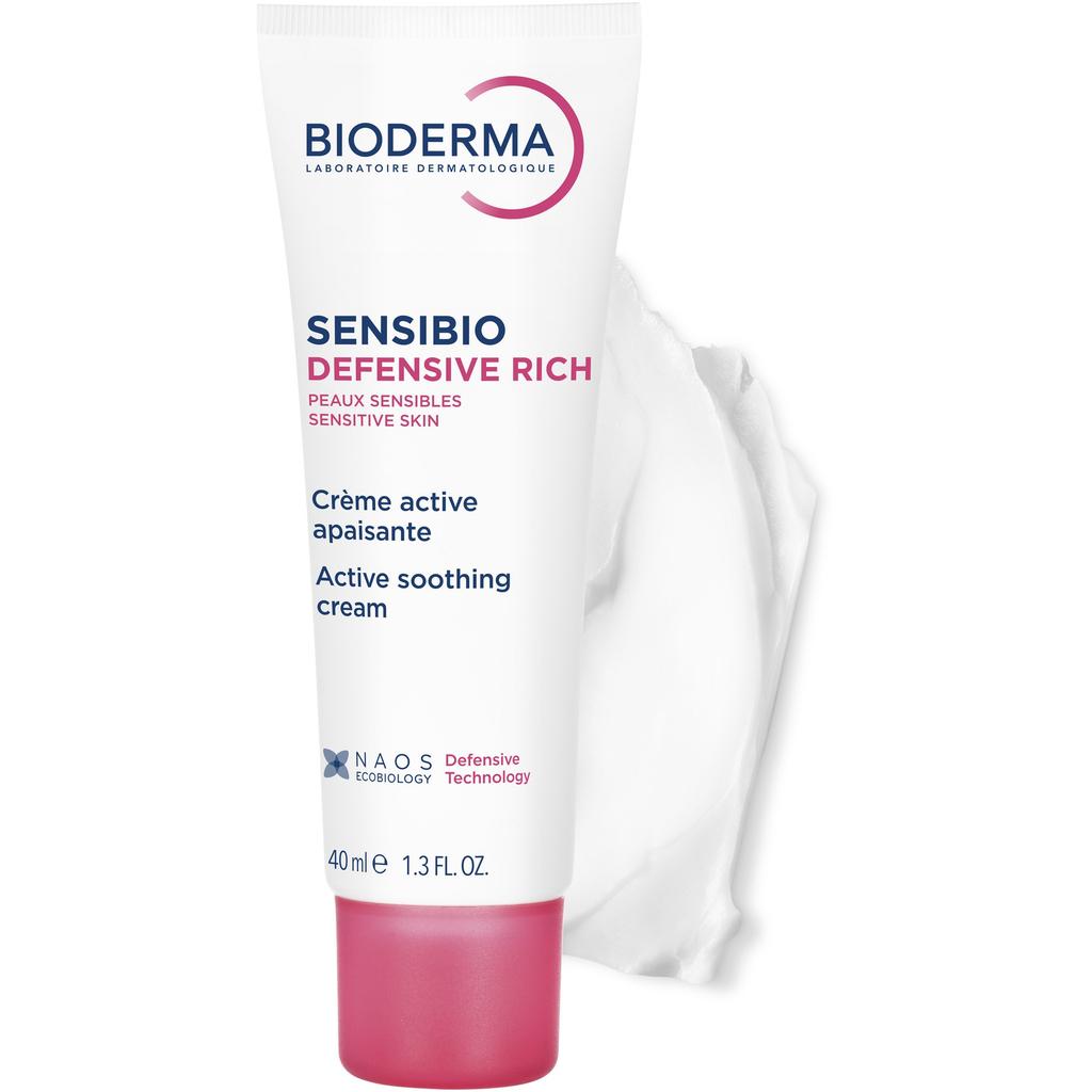Bioderma Sensibio Defensive Rich Soothing Repairing Cream 40 ml for Sensitive Skin Hydrating Moisturizing French Pharmacy