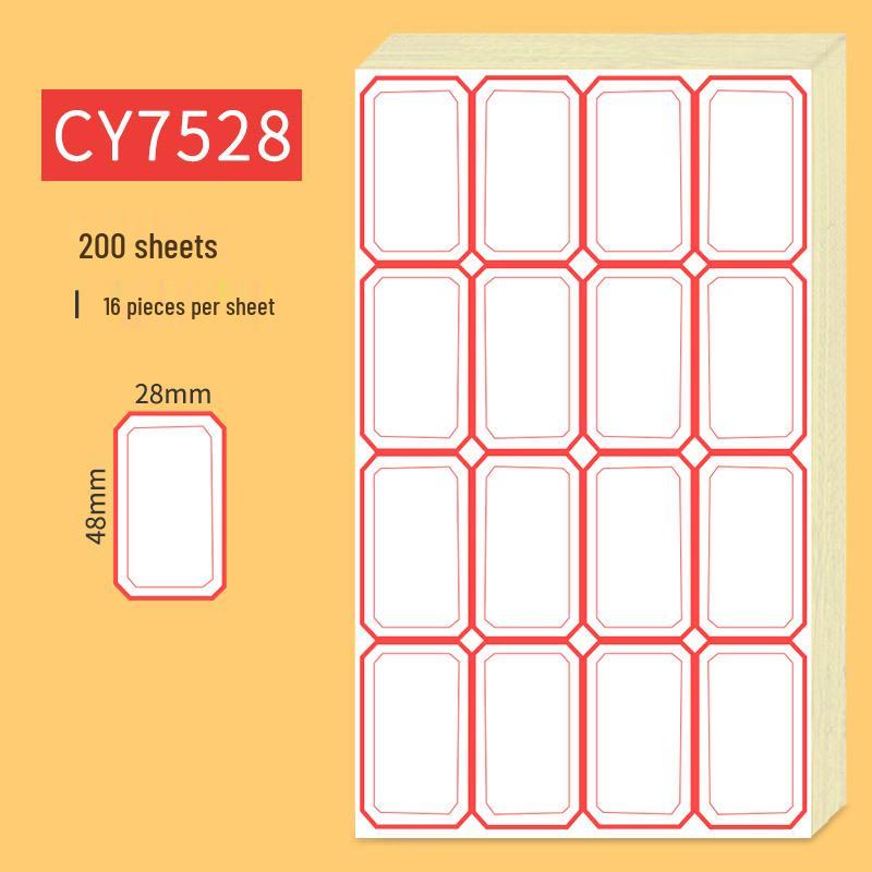 Handwritten Self-Adhesive Label Stickers for Office and Memo Marking