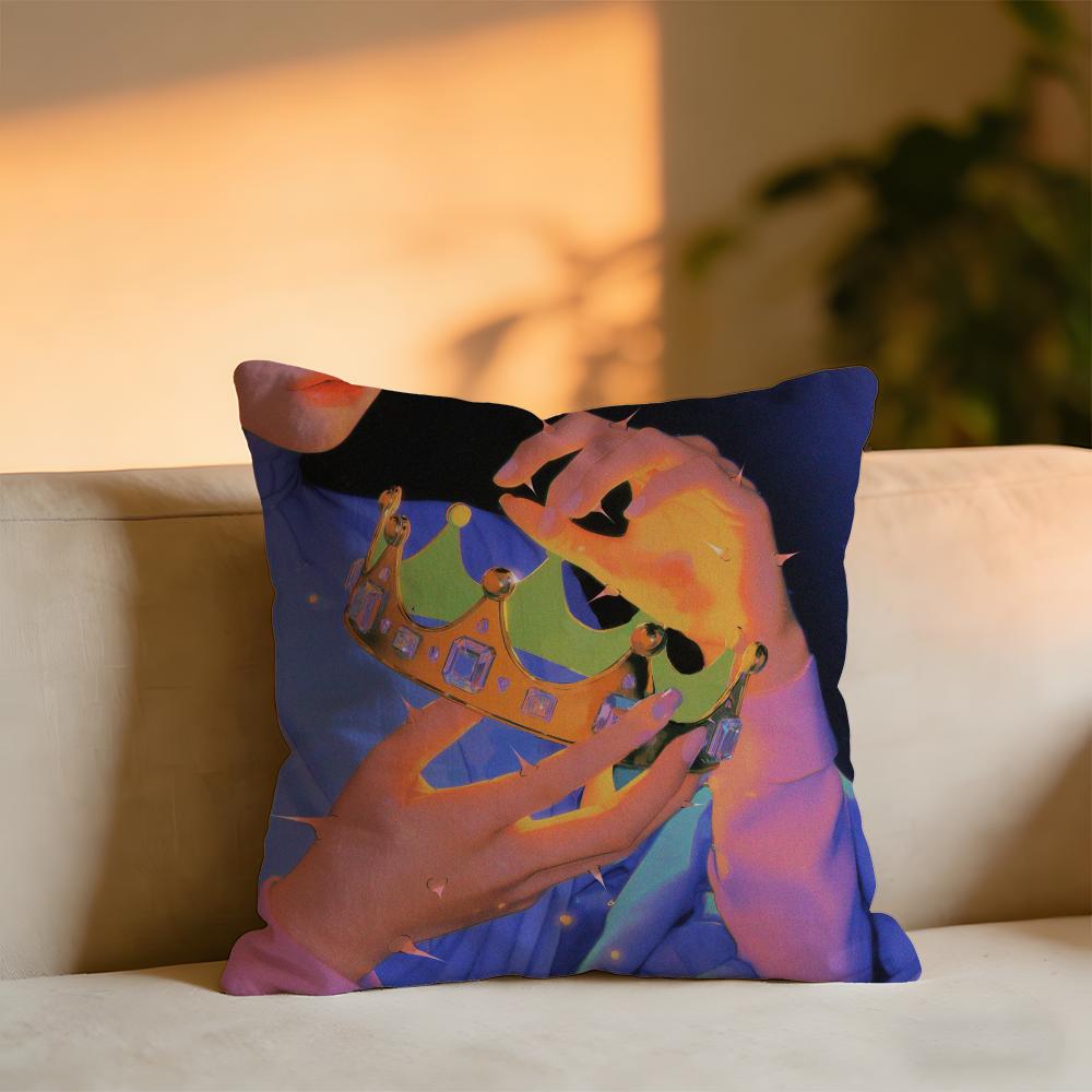 

Neon Dream Cushion Cover Cozy Velvet Throw PillowSoft Warm Cushion For Sofa Bed 30x30 cm