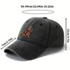 Dog cartoon printed baseball cap with curved edges for casual outdoor sports, parties, camping, truck driver hat