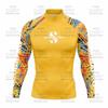 Herren Schnelltrocknend UV-Schutz Langarm Rash Guard Surfen Tauchen Schwimmen Wassersport im Freien