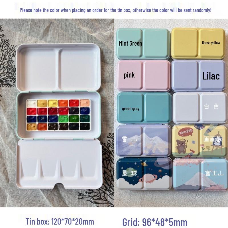 Portable Watercolor Paint Set for Art & Nail Art - Free Shipping