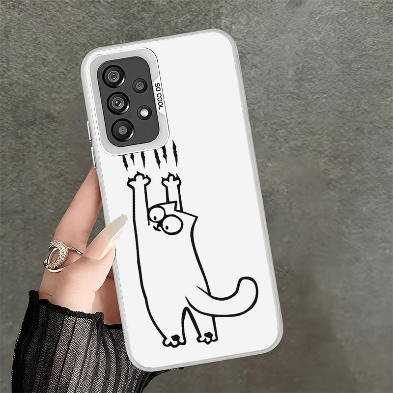 

Cat Footprint Funny Scratch Paw Cute Shockproof Phone Case for Samsung A17 A16 A15 A14 A37 A57 A36 A56 A26 A35 A55 A25 A34 A54 A Samsung A26