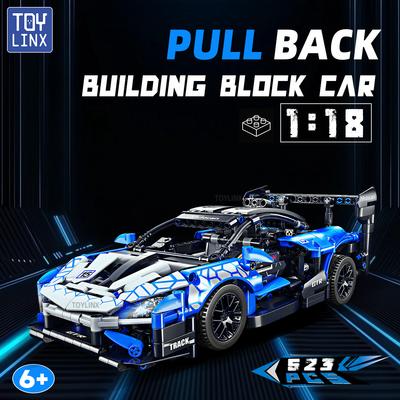 ToylinX 1/18 523 PCS Tehnic Mecanic Supercar Cursă Cursă Bloc de Construcție Asamblat Mașină Jucărie pentru Copii Băiat Cadouri de Crăciun