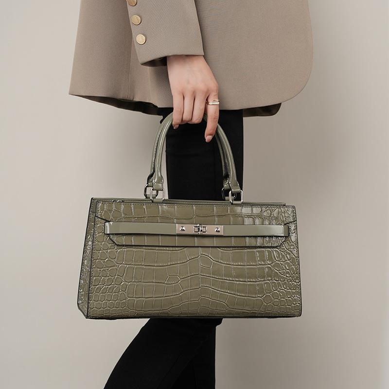 Tasche Alligator Leder All-in-One Damen Hand Bill Schulter Umhängetasche