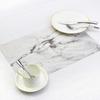 2PCS Marble Effect PVC Placemats Washable Heat Insulation Dining Table Place Mats Decor