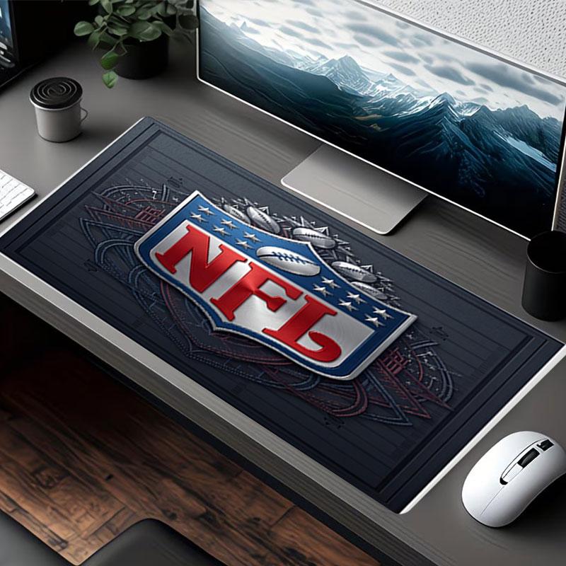 Podložka pod myš s potiskem NFL, pro podložku pod klávesnici, podložka pro notebook PC pro kancelářské domácí použití, dekorace stolu, perfektní narozeninový dárek pro hráče
