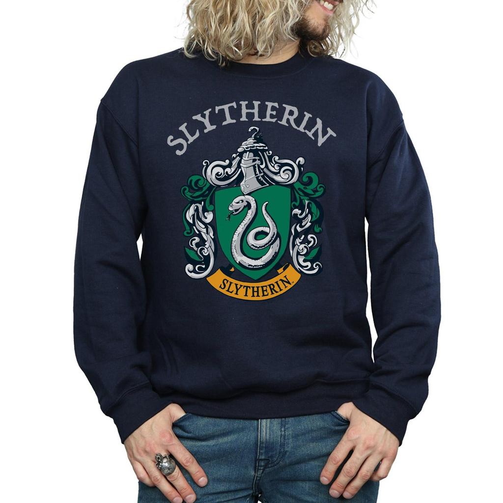 HARRY POTTER Mens Slytherin Crest Sweatshirt
