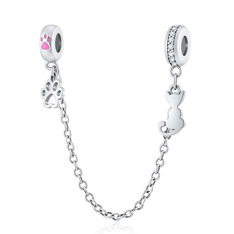 New Daisy Flower Hummingbird Boy And Girl Copper Safety Chain Fit For Original Bracelet Diy Boutique Women'S Jewelry