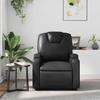 VidaXL Fauteuil de massage inclinable Noir Similicuir 372396