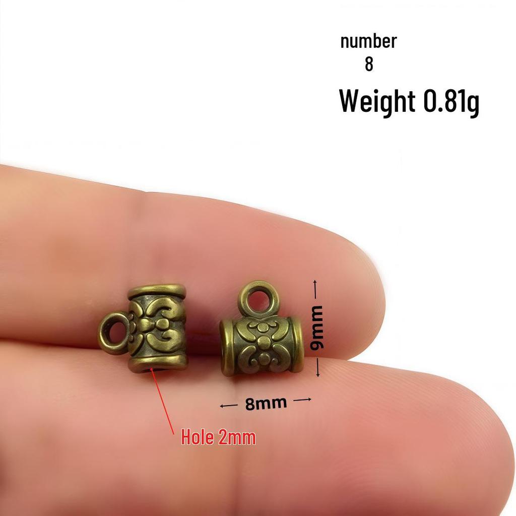 Retro-Perlenverbinder aus Bronzelegierung für selbstgemachten Schmuck – Armband- und Halsketten-Accessoire