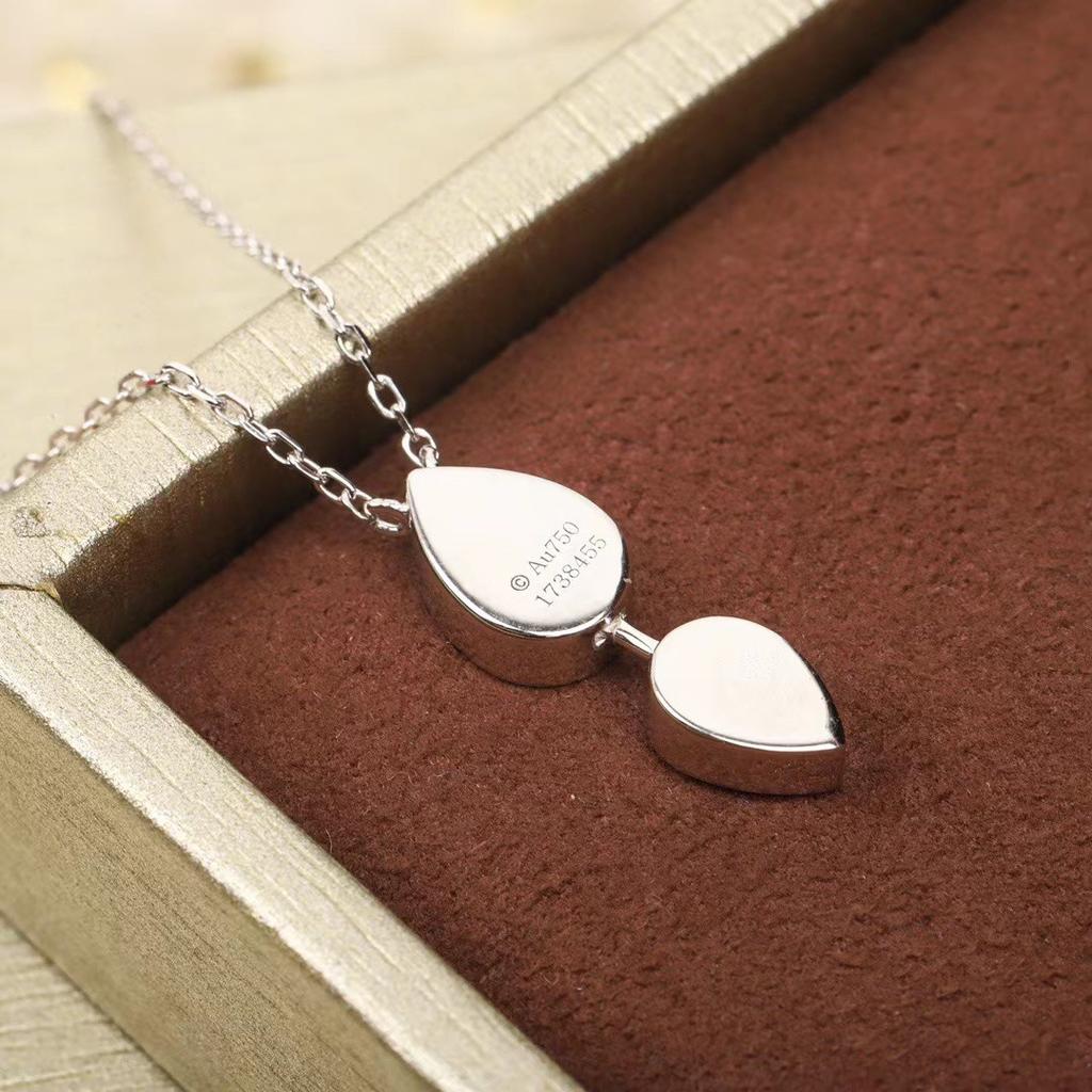 High Qulity Classic Europe Hot New Fame Jewelry Brand For Women Zircon Water Drop Luxury Necklace Pendant Chams Europ Design