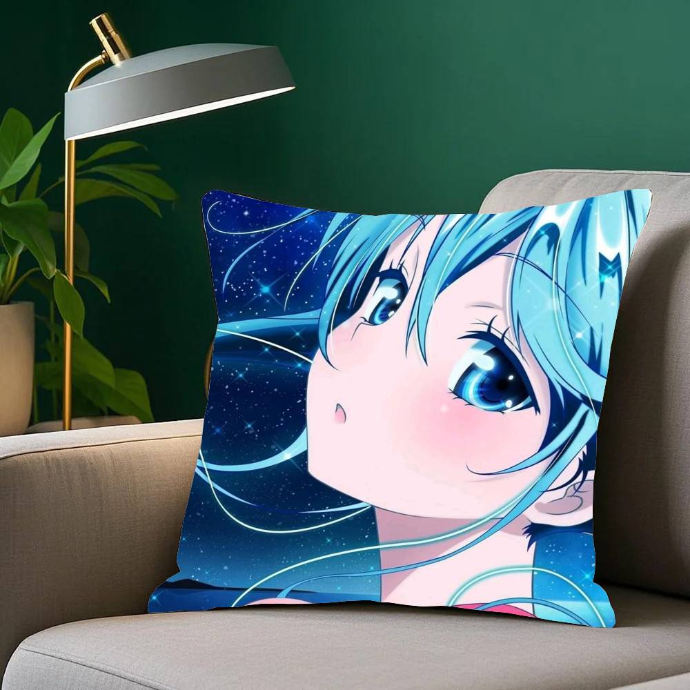 Ground Control To Psychoelectric Girl Anime Pillow Case Home Decor Throw For Sofa Bed Car Room Decor Gift Idea