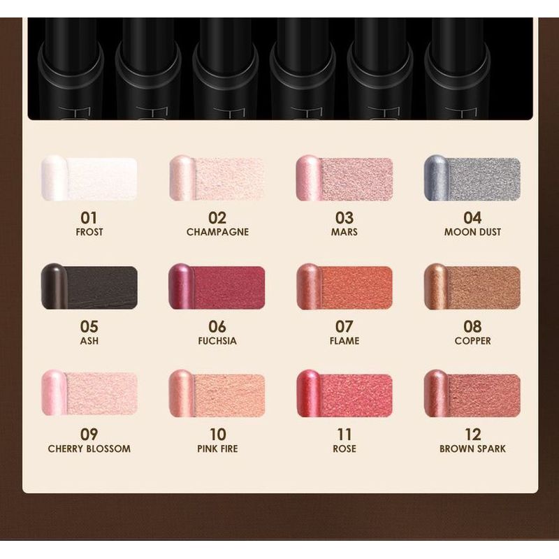 FOCALLURE - Schimmernder Cremelidschattenstift - 12 Farben