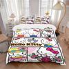 3pcs Hello Kitty Collection Print Cover Set Ultra Soft, Breathable, and Comfortable Bedding with Stylish Design for Bedroom and Guest Room Decor