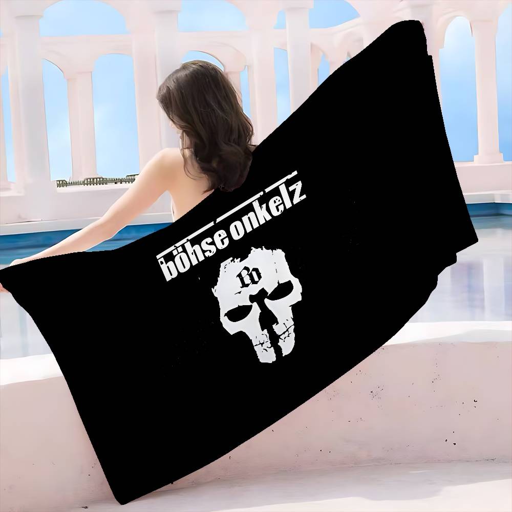 Band B-Bohse O-Onkelz Microfiber Blanket Quick Drying Beach Towels Oversized Printing Super Absorbent Pool Towel Blanket