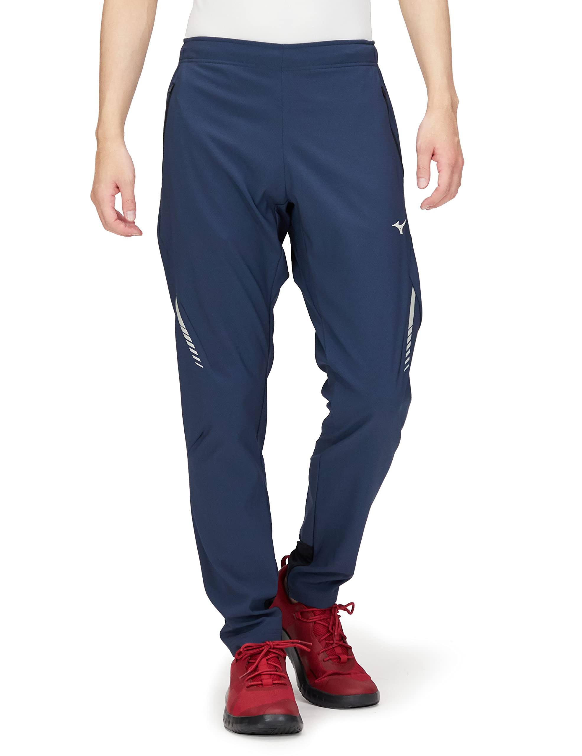 

Mizuno Tech Shield Training Night Size 32MD2552 Pants, Windproof, Water-Repellent, Stretch, Men s, Blue, 2XL,