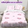 Cartoon characters Pattern Bedding Quilt Set Quilt Cover Pillowcase Home Decoration Birthday Gift (1 * duvet cover + 2 * pillowcase, without core)
