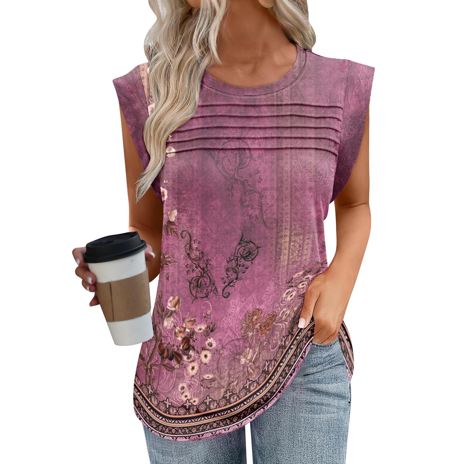 

Женская майка-топ, летняя, нарядная, повседневная, свободного кроя, плиссированные рубашки, футболки с короткими рукавами XL