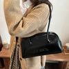 IELGY Boston Bag Large Capacity Autumn Winter Retro One-Shoulder Underarm Commuter Pillow Bag