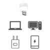 10PCS 1W 5V USB Plug-in Night Lights LED Warm Light Portable Small Reading Light