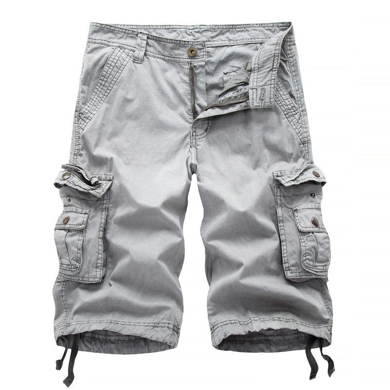 Stylish Men's Military Combat Hiking Cargo Shorts With Multiple Functional Pockets