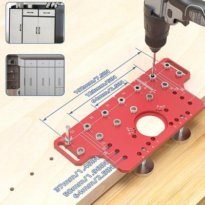 Präzises Bohrdesign Bohrführung Vorlage Löcher Jig Regal Pin Gauge