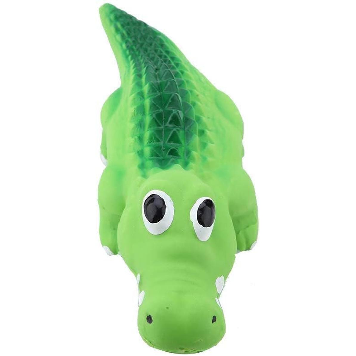 Squeaky Dog Toys Cute Crocodile Latex Toys Chewing Squeaky Toy Dog Chew Toy for Interactive Fetch Play for Small Medium Pets Dog Latex Squeaky Toys