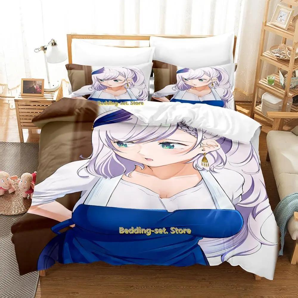 Comfortable Anime Print Bedding Set With Duvet Cover And Pillowcases Single Twin Full Queen King Sizes For Adults And Kids