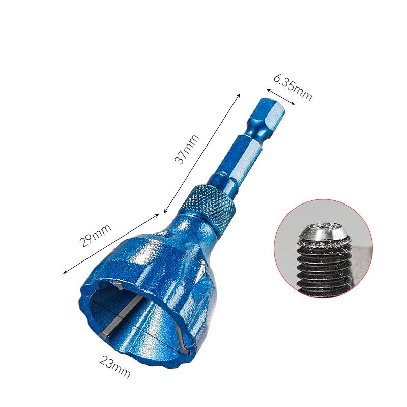 Vrták Šroub Odjehlovací Externí Srážení Hrany Válcový Srážecí Nůž Opravář Šroubů Zkracování Závitu Úhlový Opravný Nástroj pro Šrouby
