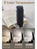 LED Mini USB Rechargeable Foldable Book Light - Portable, Eye-Protection Clip Lamp for Reading