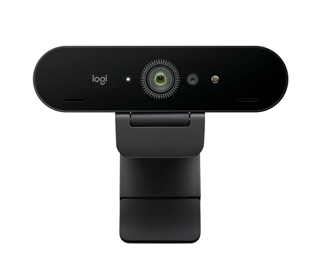 Logitech BRIO 4K Ultra HD Webcam with Windows Hello, RightLight3, and Low-Light Support for Windows and Mac, C1000eR [Imported Packaging]