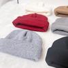 In Stock: Zsiga Korean Retro Knitted Wool Hat - Autumn/Winter Roll Brim Pullover